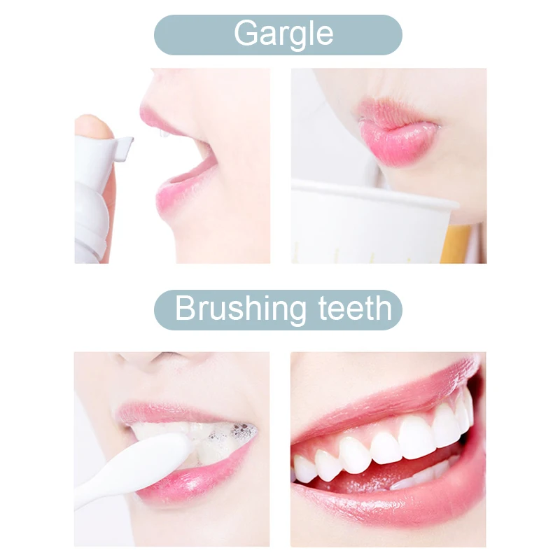 60 мл отбеливающая зубная паста пена натуральная для мытья рта вода жидкость