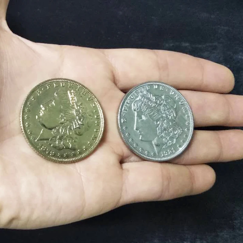 Chinese Half Dollar Morgen Japanese Coins Eragon Magic Tricks Toys Props Professional Magician | Игрушки и хобби