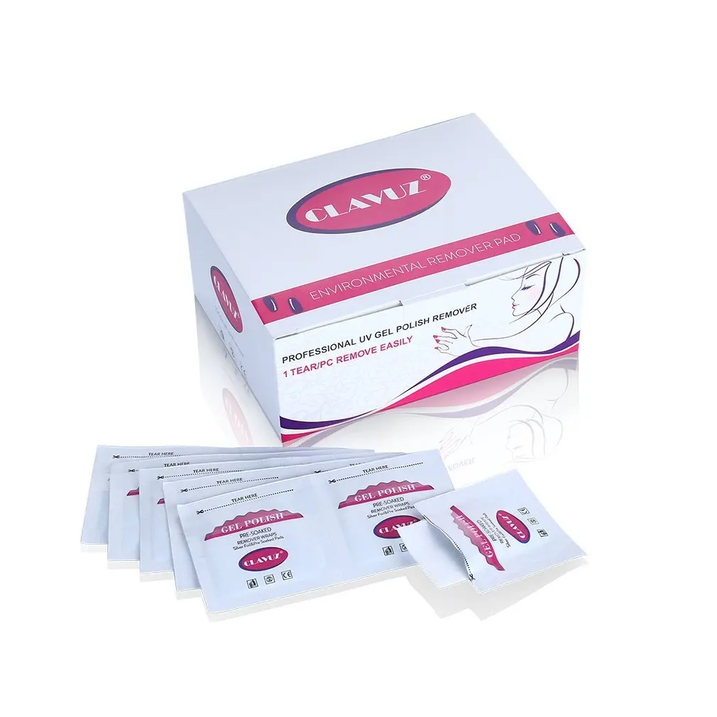 CLAVUZ 200 шт. накладки для удаления ногтей салфетки протирания хлопковые простое