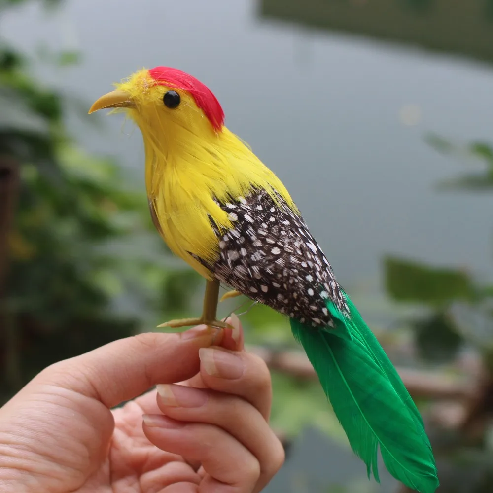 15 Стиль Маленькие искусственные Декор для дома птица двор Садовые