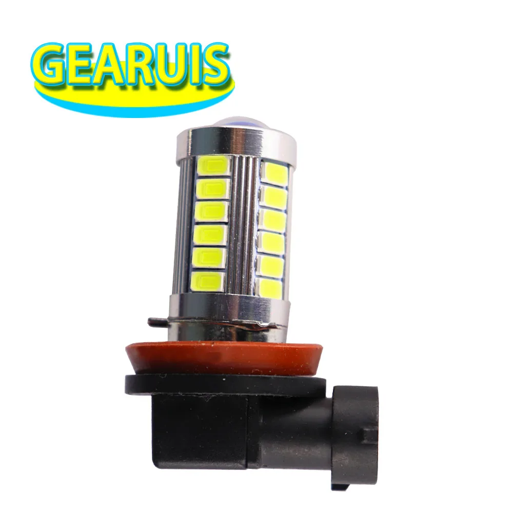 2 шт./лот H8 светодиодная 33 SMD 5630 5730 H9 H10 H11 H7 9005 9006 HB3 HB4 Автомобильные светодиодные