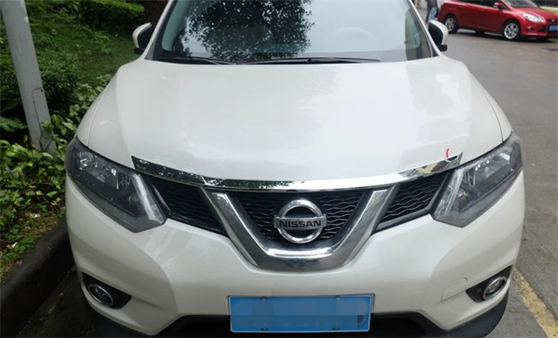 Для Nissan X Trail Xtrail T32 Rogue 2014 2015 2016 хромированная крышка из АБС пластика на переднюю