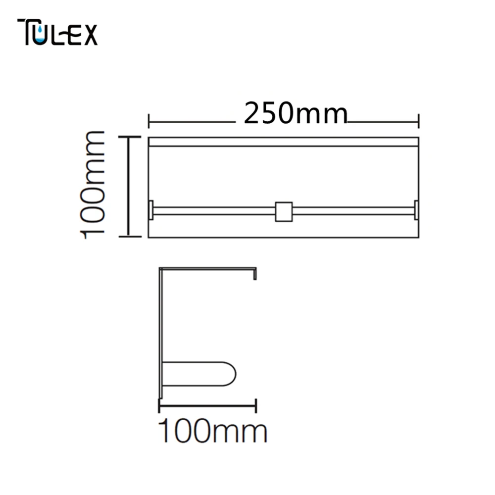 Tulex держатель для туалетной бумаги черный туалет бумага держатель настенный двойной рулон SUS304 нержавеющая сталь высокое качество аксессуары для ванной комнаты