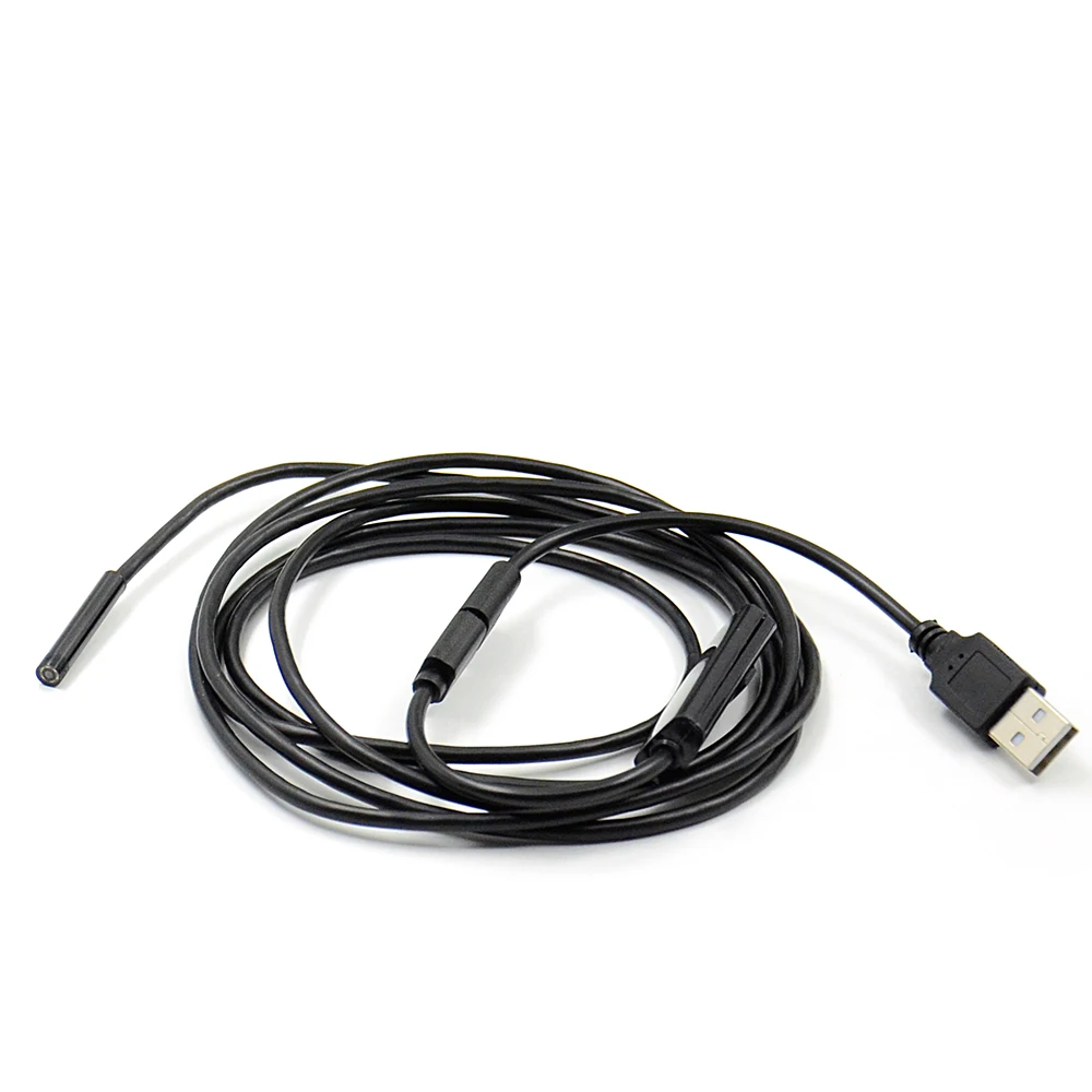 1 5 м 720P мм объектив HD USB эндоскоп Водонепроницаемый 6 светодиодов осмотр с трубкой
