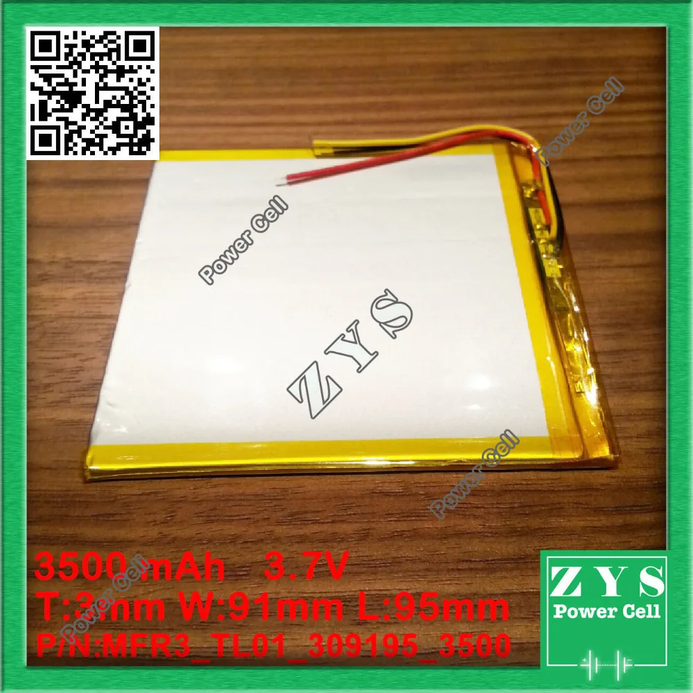 Безопасная упаковка (уровень 4) 309095 3 7 V 3500mah литий-полимерный аккумулятор с