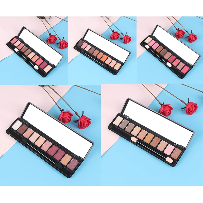 Lameila 10 Color Eyeshadow Palette Matte Tray Eye Makeup supplies |