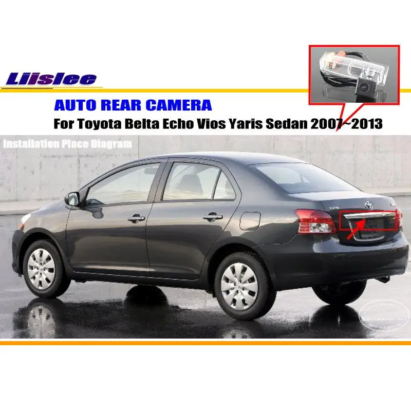 Камера заднего вида для Toyota Belta Echo Vios Yaris Sedan 2007 ~ 2013/камера автомобиля/лампа