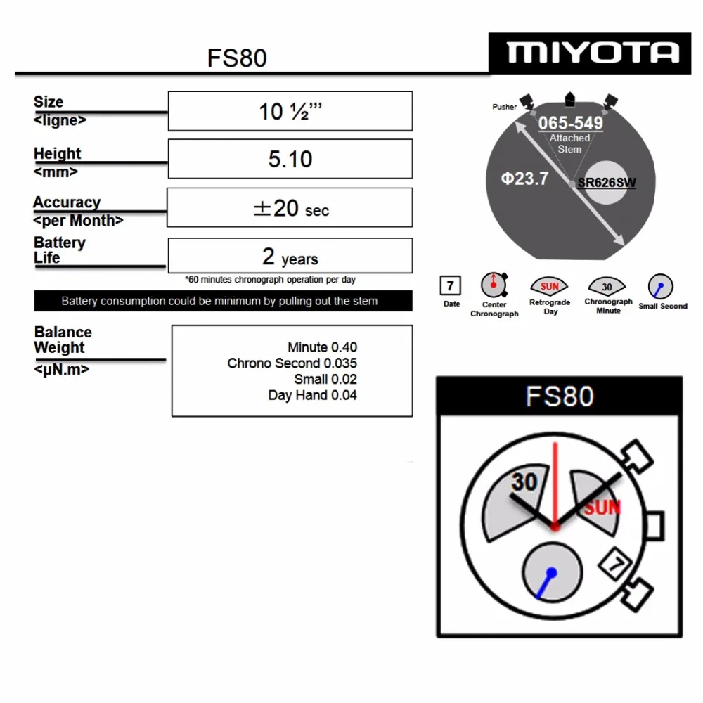 Часы MIYOTA FS80 с хронографом 3 глаза дата день положение 4H|day day|day dateday date watch |
