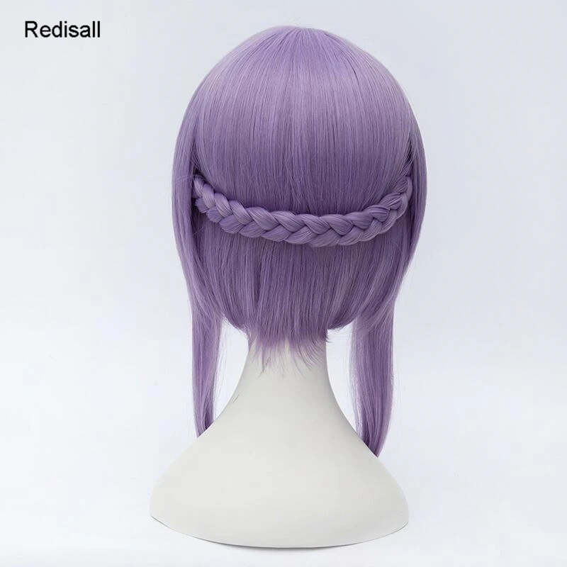 Серафим конца косплей парик Hiiragi Shinoa светильник фиолетовый коса с прямыми