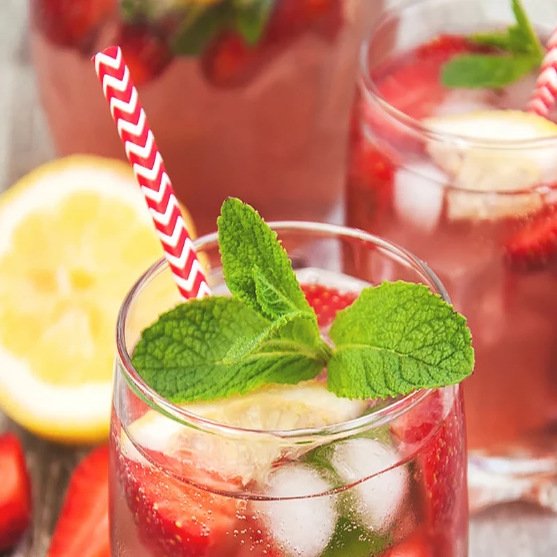 25 шт волнистые полосы экологический коктейль креативная бумажная Солома для