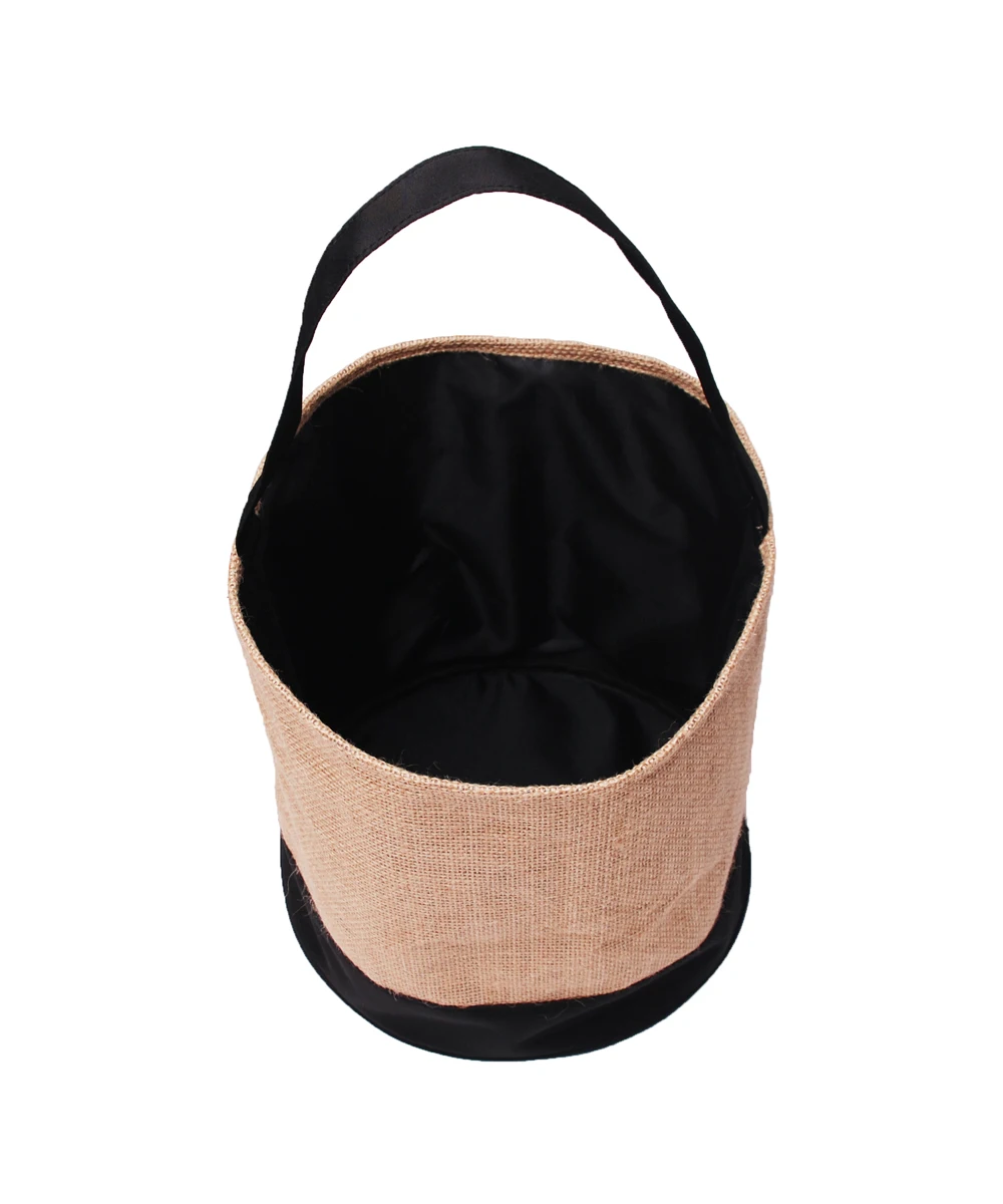 10 шт мешковины конфеты трюк или лечения Хэллоуин ведро лоскутное оранжевый стиль