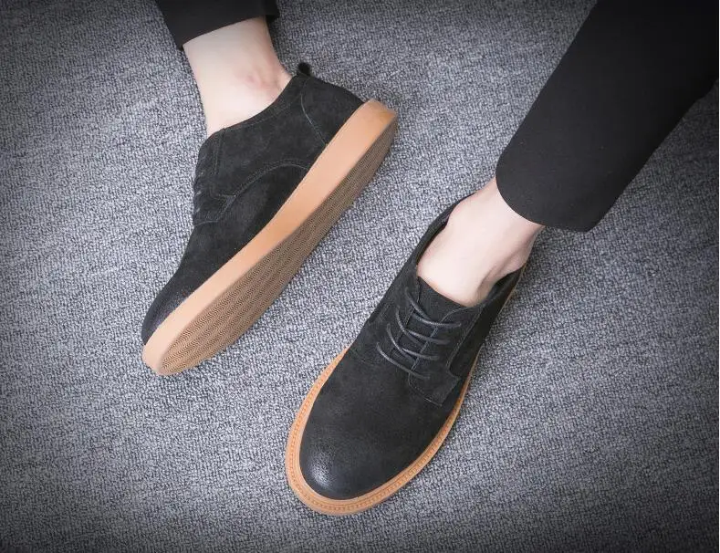 Мужские классические туфли на шнуровке повседневные плоской подошве винтажные