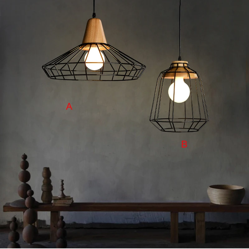 Подвесная лампа черного цвета домашний декор свадебное украшение деревенские