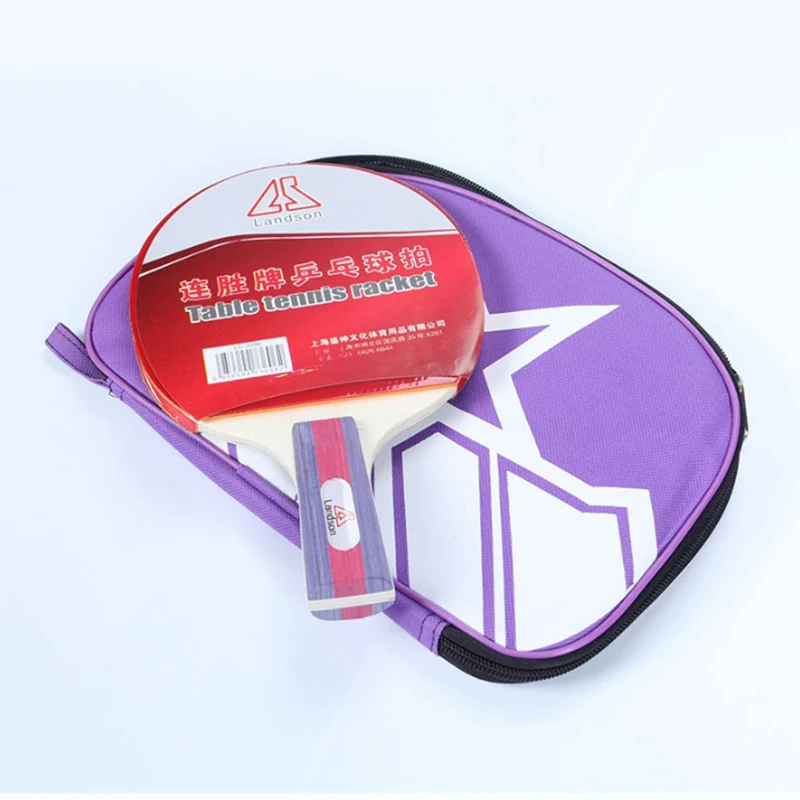 Ракетка для настольного тенниса ракетка прыщи из чистого дерева с прямым