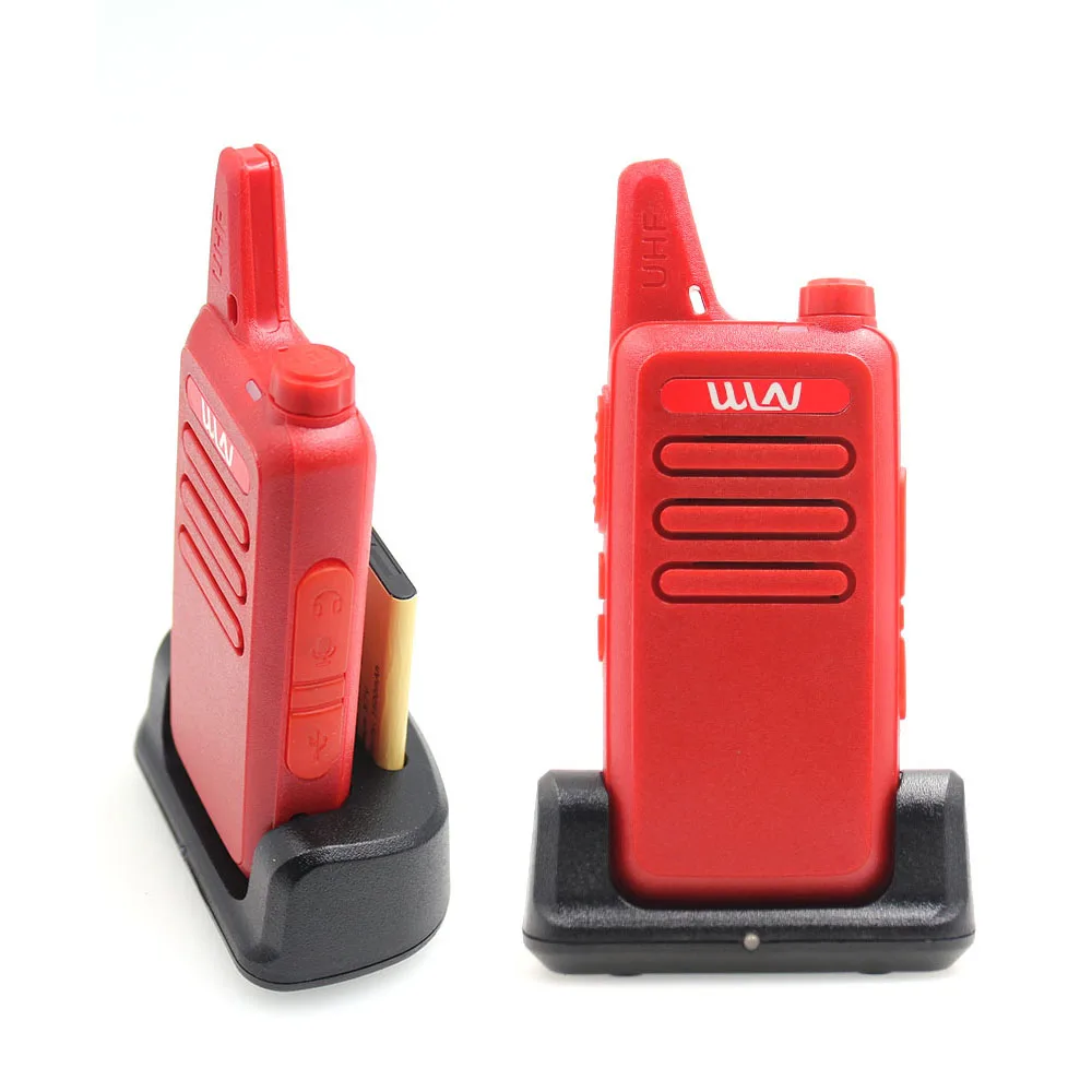 KD-C1-U-RED-desktop 2 шт Красный WLN KD-C1 портативная рация UHF400-470MHz 5 Вт 16 каналов KDC1 мини трансивер ультра-тонкий детский радиоприемник - Цвет: KD-C1-U-RED-desktop