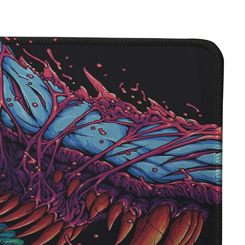 Игровой коврик для мыши 900x400 мм Hyper Beast XL с большой запирающей кромкой, игровой коврик для мыши CS GO с клавиатурой, резиновый коврик для мыши, подставка для запястья, настольный компьютерный коврик