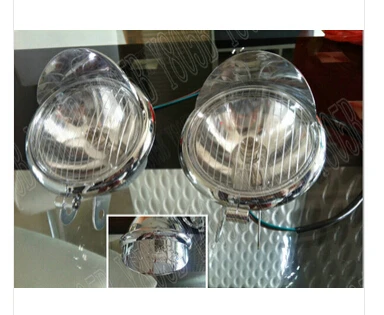 Хромированные точечные противотуманные светильник ры для Kawasaki Vulcan VN400 VN500 VN800 VN900