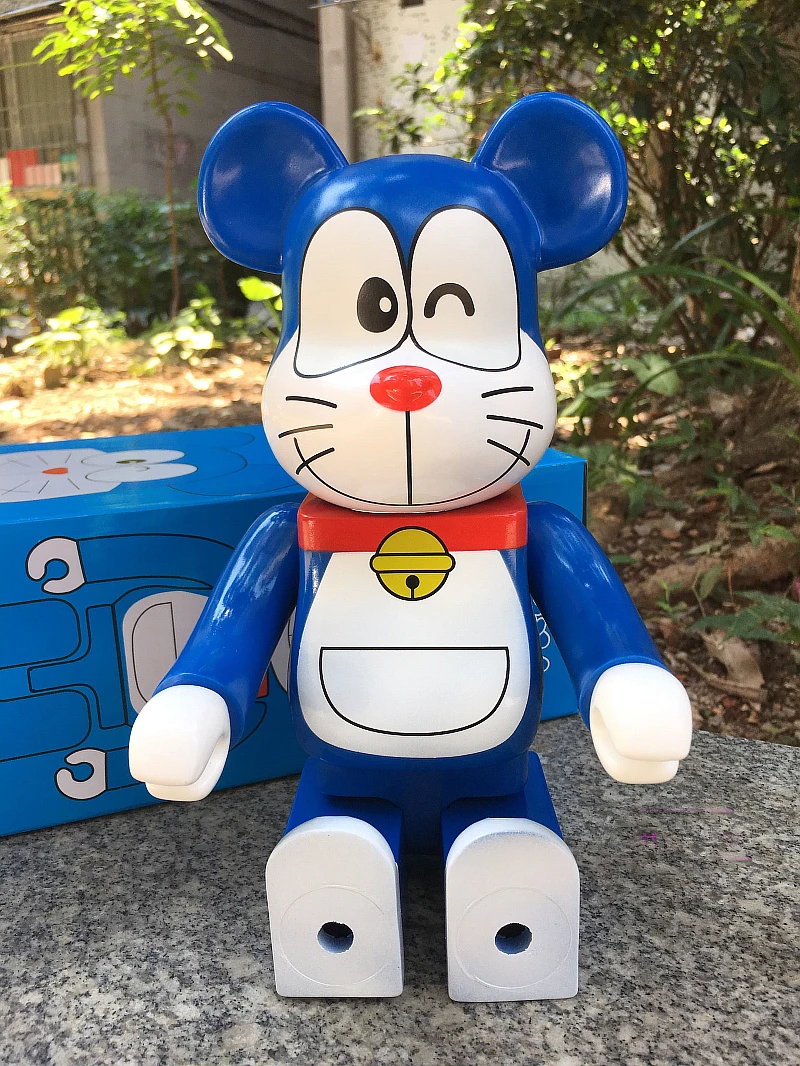 Hot Sell 11inch 400% Bearbrickly Bearsbrick Doraemon Model PVC Action Figure Collectible Toy fashion toy Gifts IN STOCK | Игрушки и
