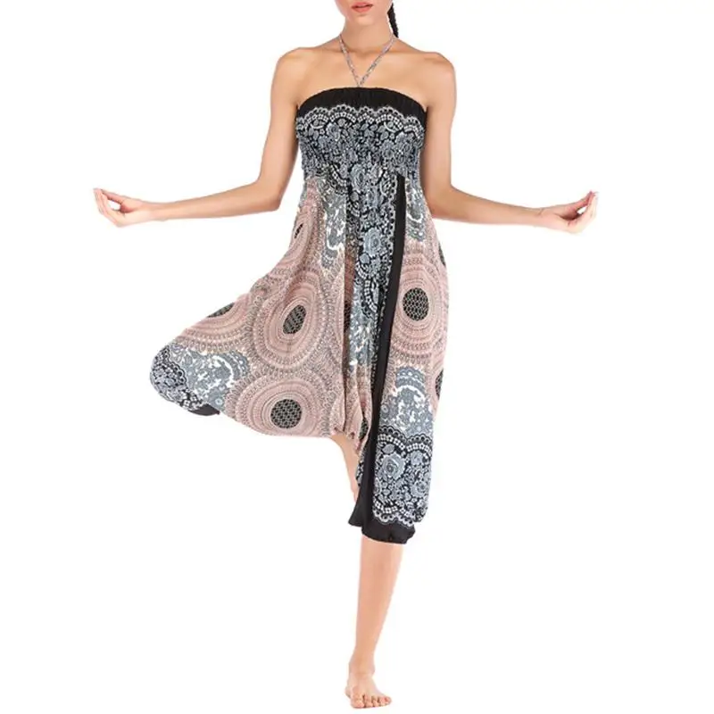 Летние Осенние брюки для женщин, широкие брюки, Boho Aladdin, шаровары, pantalones mujer, свободные богемные штаны с высокой талией