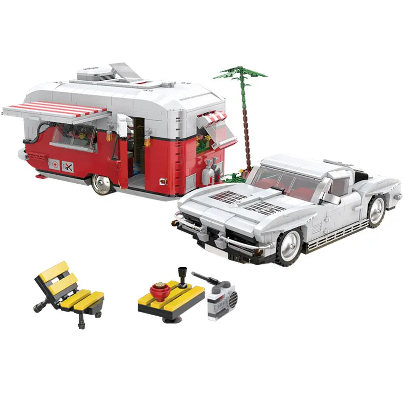 Xingbao 08003 2436 шт. новые творческие серии Moc Кемпер Набор Дети учебного Блоки кирпичи