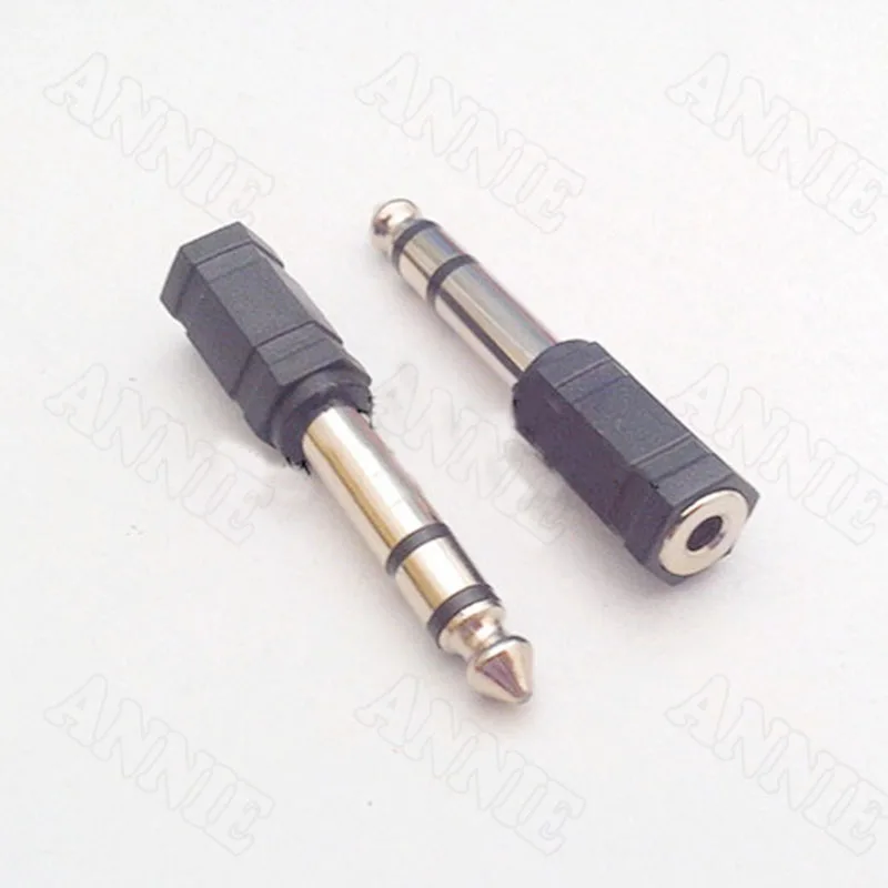 

50 шт./лот гнездо для микрофона 6,35 стерео к 3,5 разъём Jack (TRS) конвертер «Папа-мама»