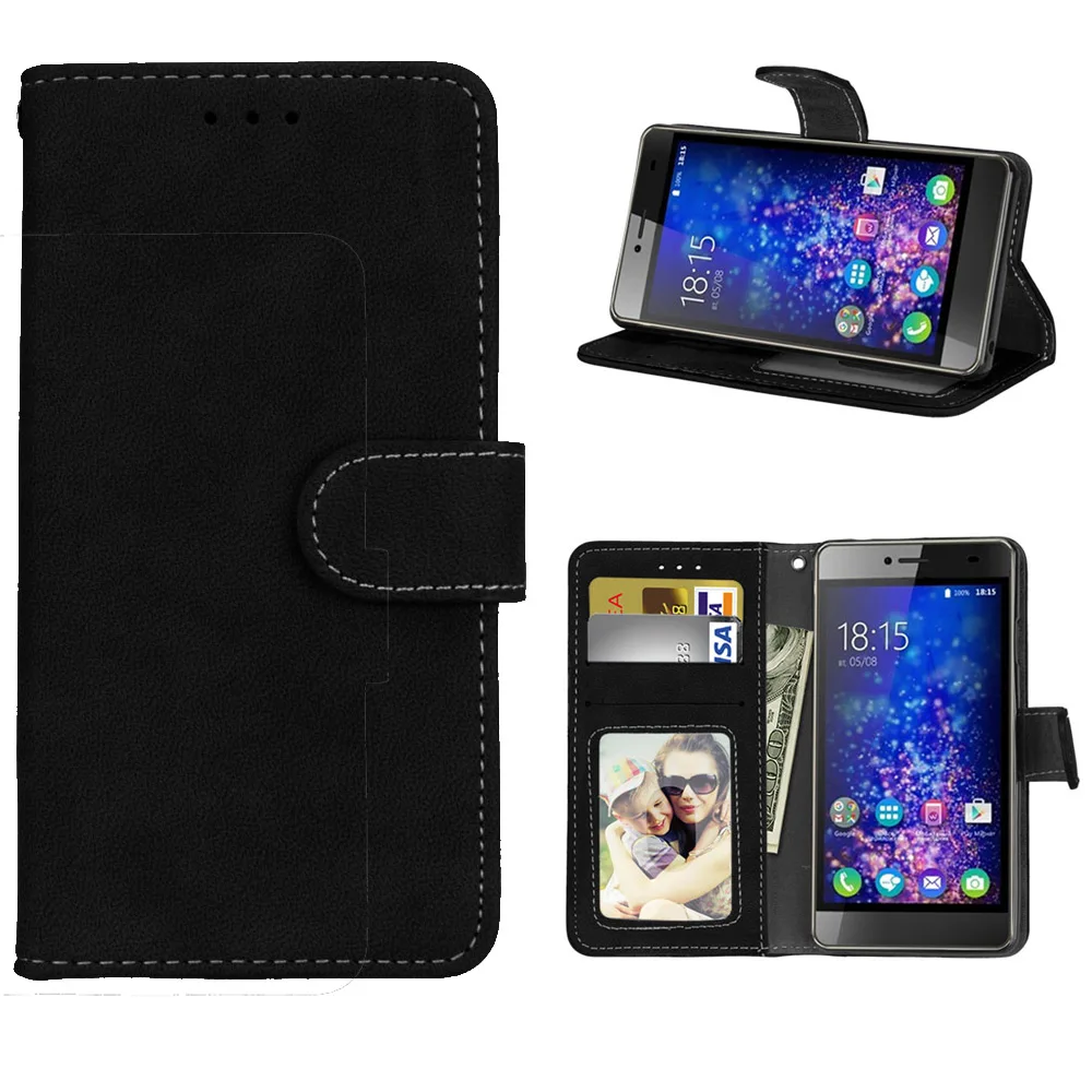Чехол Кошелек из искусственной кожи 5.0For BQ Magic 5070 чехол для задняя крышка сотового