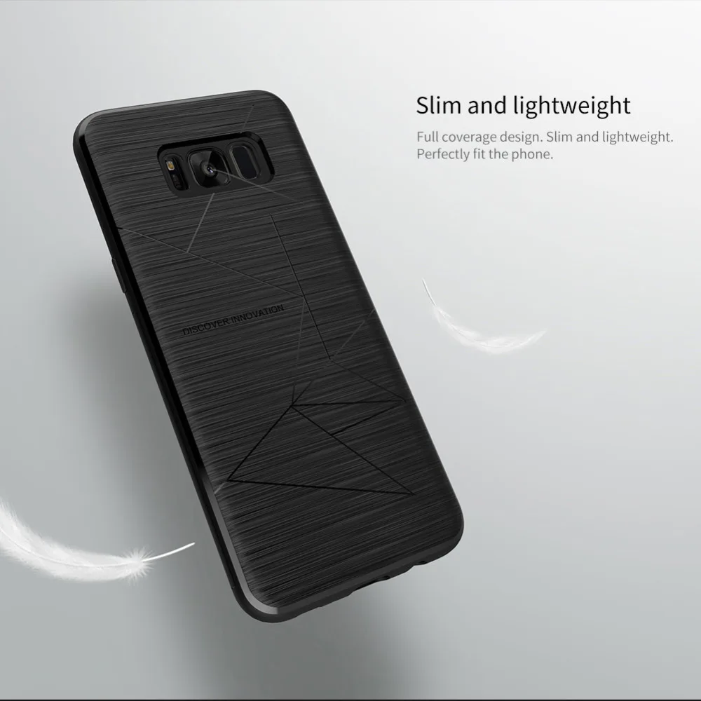 S8 чехол NILLKIN для samsung galaxy s8 чехол-накладка QI беспроводной зарядный приемник задняя крышка совместима с магнитным держателем 5,8''