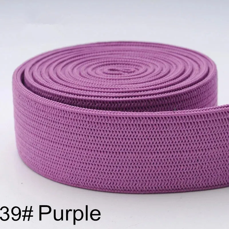 C39 Rose purple 1 метр цветные резинки 20 мм плоская прошивка резинка для нижнего белья трусы Бюстгальтер резиновая одежда декоративный мягкий пояс - Цвет: C39 Rose purple