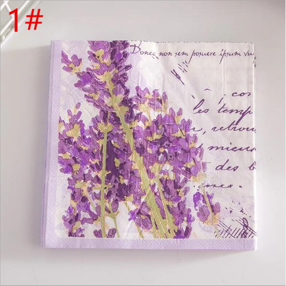 Салфетки для жениха и невесты 20 шт. бумажные салфетки с принтом бокалы вина цветы