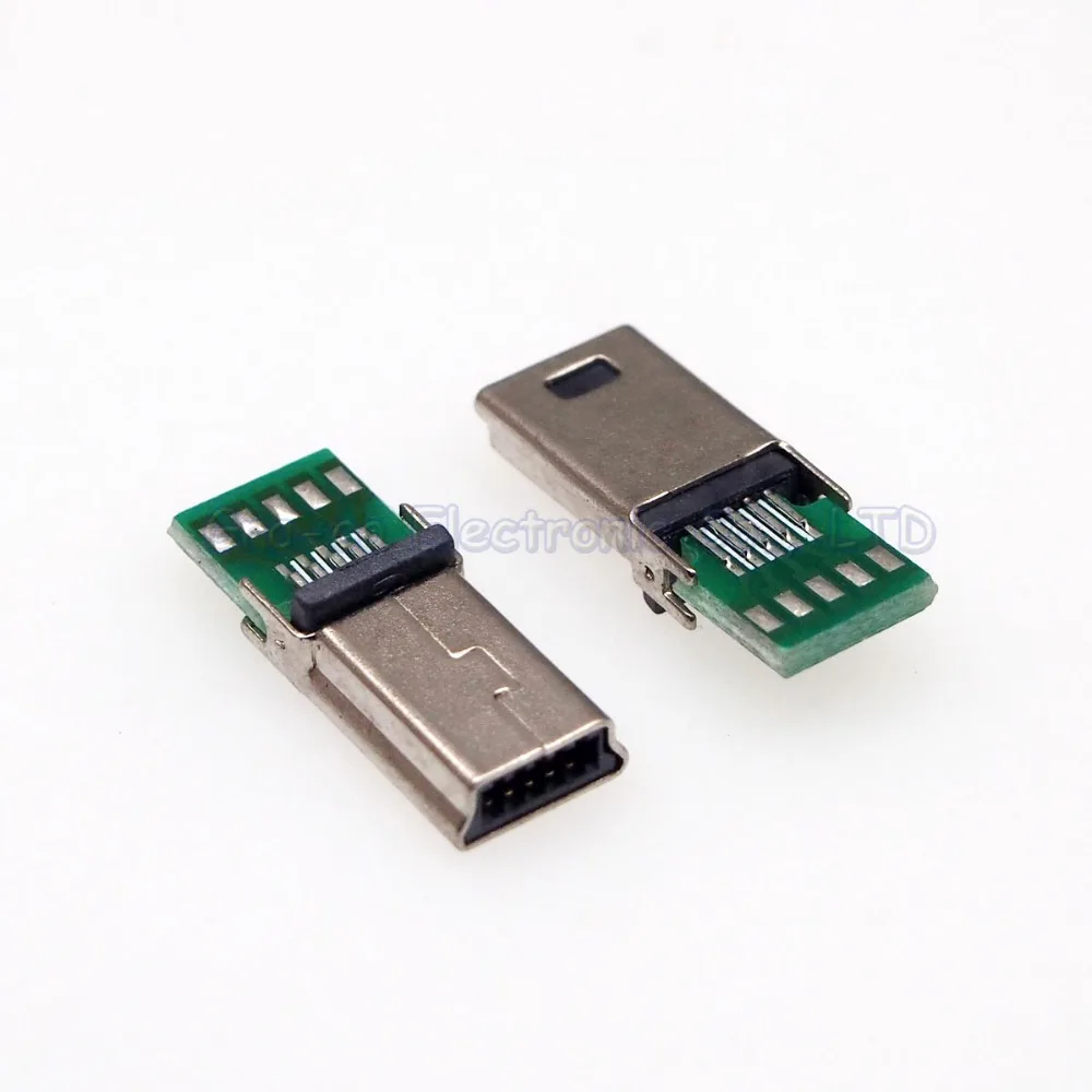 25 шт. мини-usb 10 P штекер с печатной платой 10Pin мини usb-разъем для зарядки данных