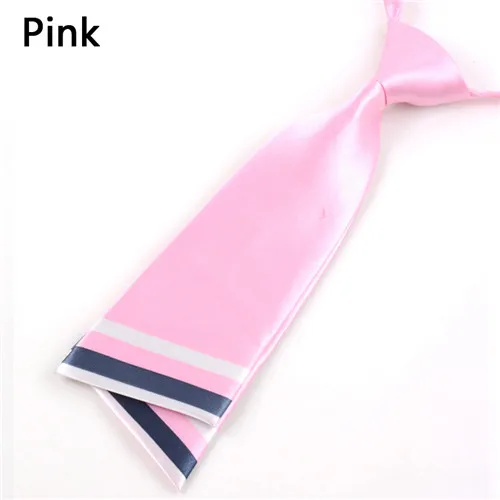 pink Распродажа, полосатый двухслойный галстук для ножей для женщин, мужчин, официантки, Западная сборка, аксессуары для девочек, галстук для мальчиков - Цвет: pink