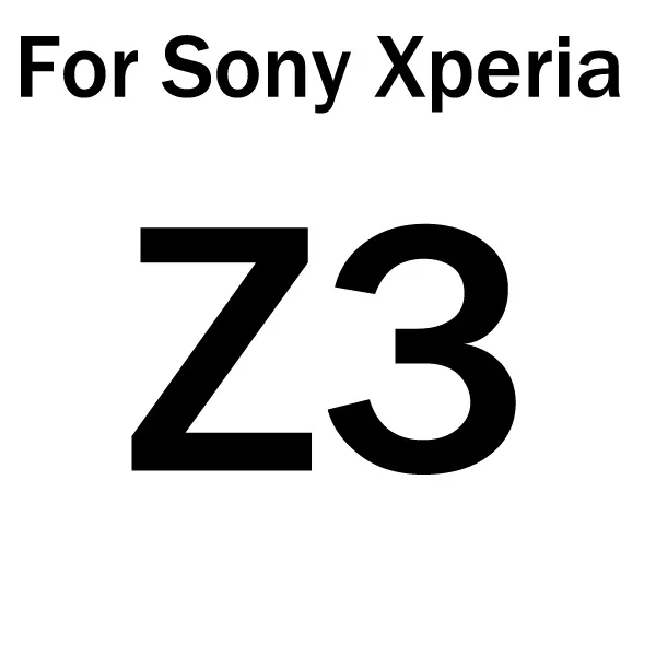 For Z3 Закаленное стекло для sony Xperia Z Z1 Z2 Z3 Z4 Z5 Compact Mini для sony Xperia M4 Aqua M5 защитная пленка из закаленного стекла - Цвет: For Z3