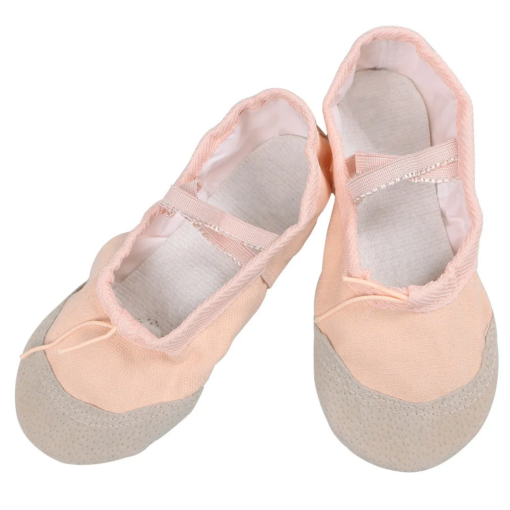 4 цвета Балетки для девочек Детские профессиональные хлопковые мягкие