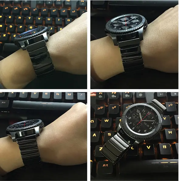 Ремешок керамический для наручных часов Huami Amazfit Samsung Gear S3 Galaxy 100% | Наручные часы
