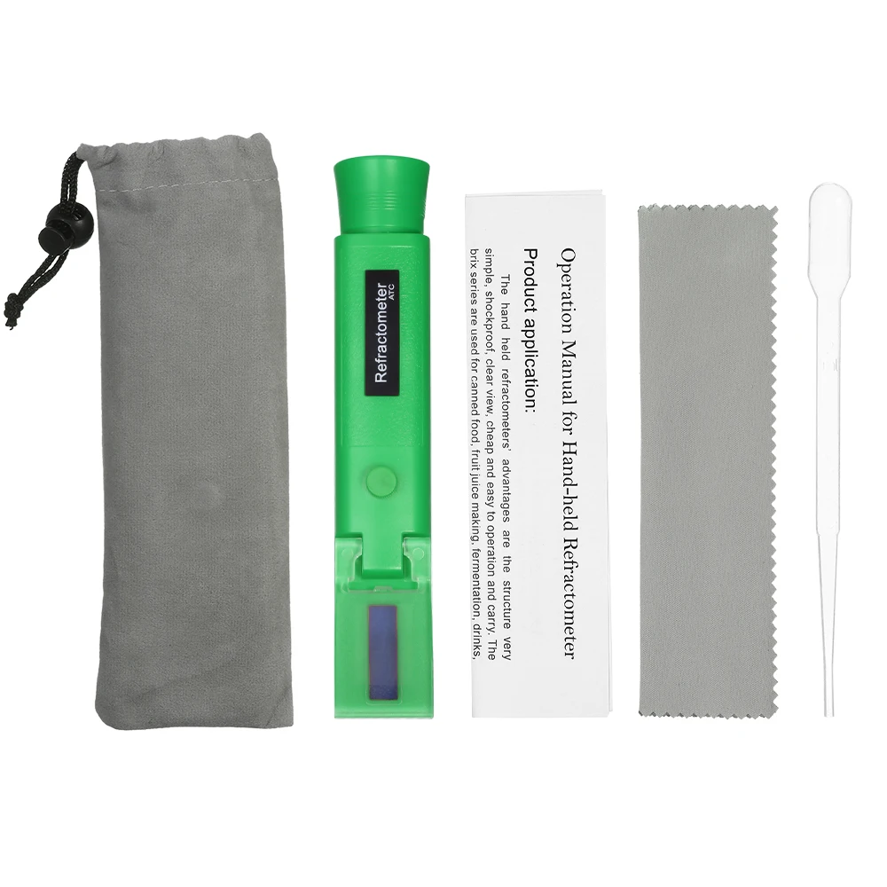 Portable ATC Alcohol Refractometer Handheld Refratometer Liquor Volume Percent Tester with 0-80% Measuring Range | Инструменты