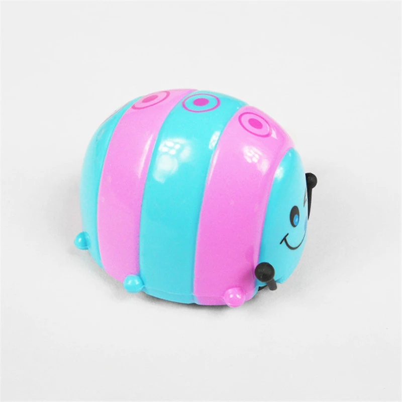 5pcs/lot New High Quality Funny Colorful Baby Kid Beetle Thumbing Somersault Running Clockwork Toys For Children