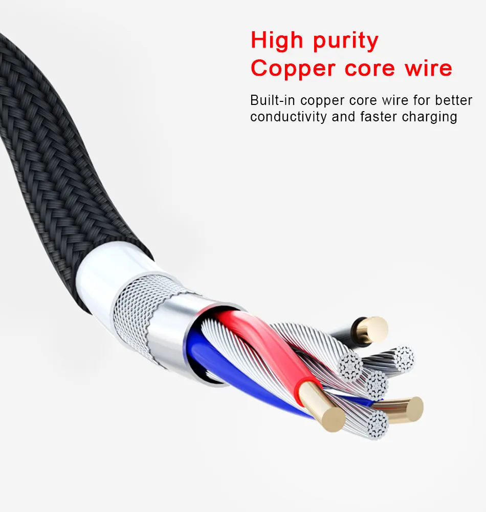 NOHON магнитные кабели для зарядки Micro usb type-C 8 Pin для iPhone 7 8 X samsung Android Универсальный зарядный кабель для телефона 1 м