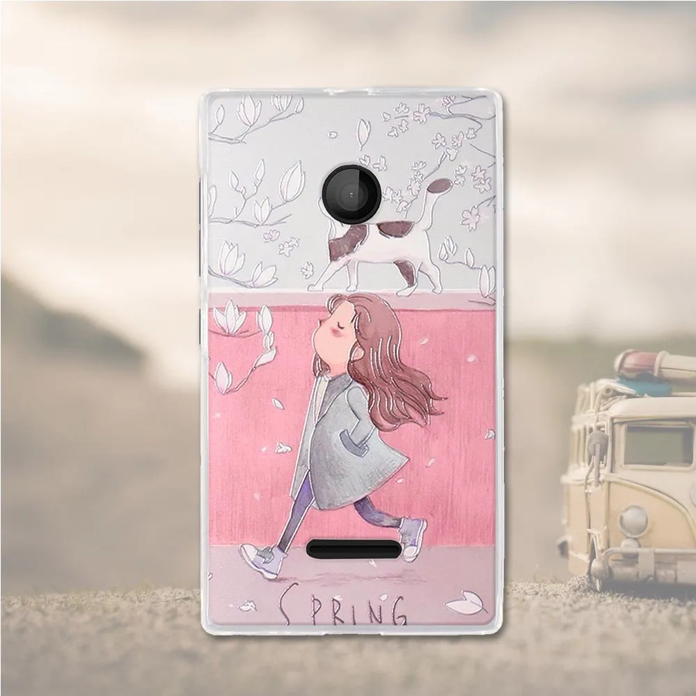 5 3D рельефный рисунок для Nokia microsoft Lumia 435 532 чехол силиконовый чехол для Nokia Lumia 435 чехол для Nokia 435 сумка для мобильного телефона - Цвет: 5