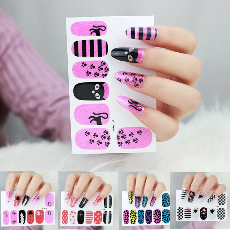 Стикер для дизайна ногтей с покерным сердцем разработан полный Чехол