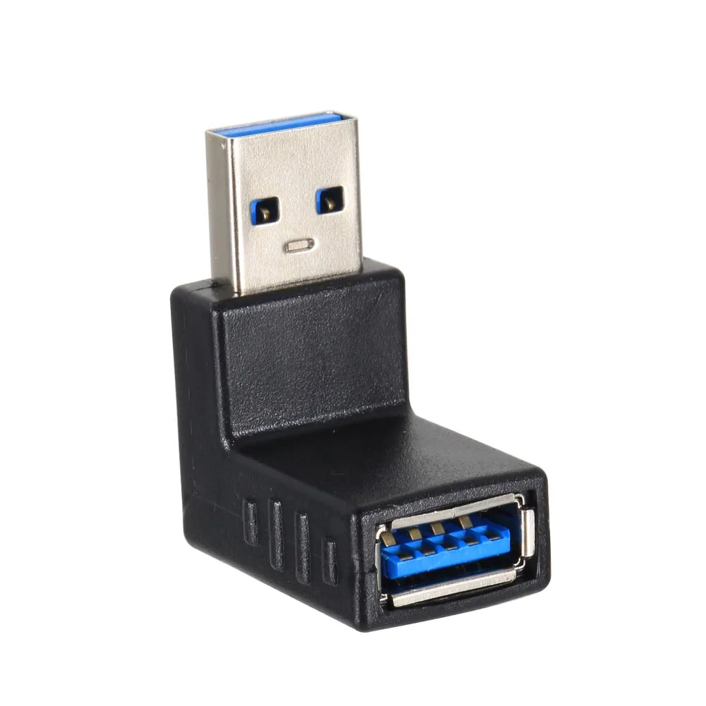 Новый USB 3 0 A адаптер Папа мама удлинитель 90 градусов прямоугольный штекер с