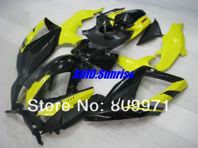 S318 хит! Желтый черный полный обтекатель для SUZUKI GSXR600 750 GSXR750 GSX R600 K8 08 09 2008 2009|full