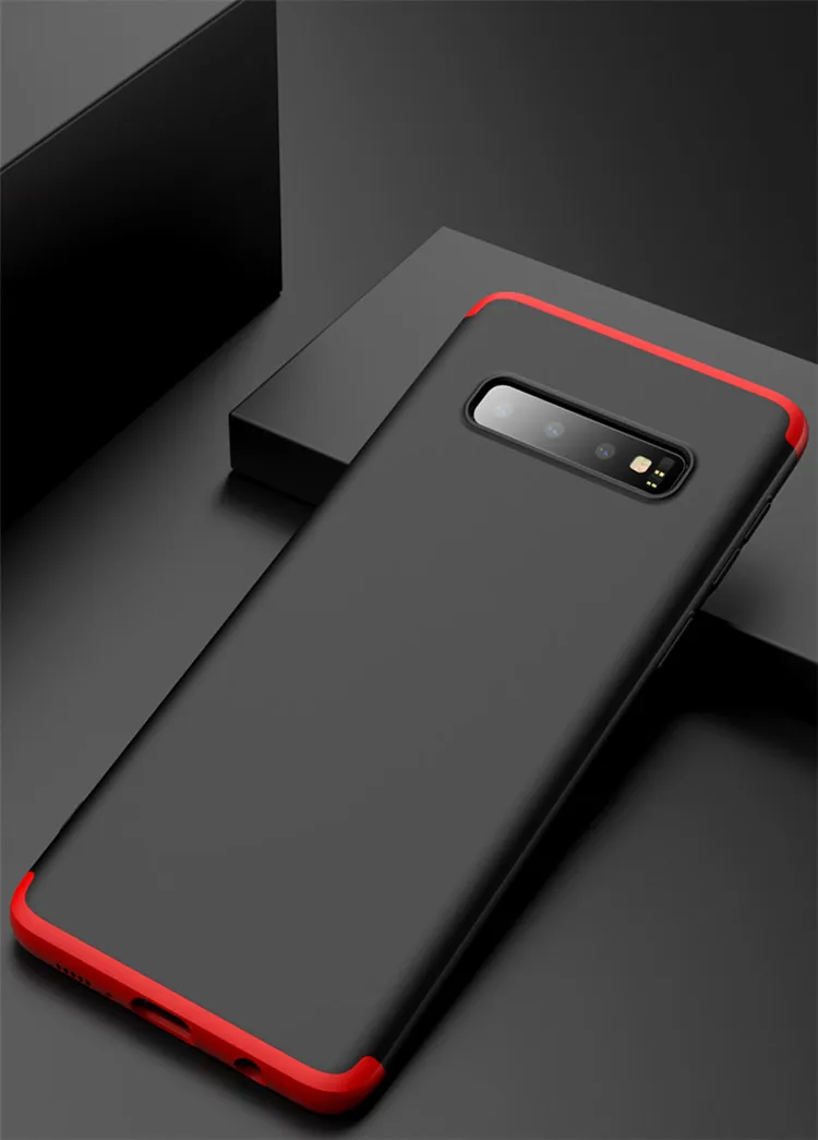 1000 шт 360 градусов полный чехол для samsung Galaxy S10 Plus S10 5G S10E чехол для телефона 3 в 1 жесткий корпус из поликарбоната защитный чехол на заднюю панель