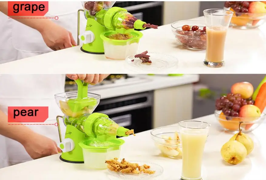 Многофункциональная кухонная ручная соковыжималка с одним шнеком всасывающим