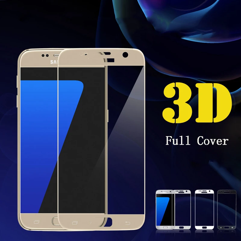 Для samsung galaxy s7 Защитное стекло для экрана Замена стекла galaxy s3 s4 s5 s6 tremp полное покрытие Закаленное стекло Защитная пленка 3D