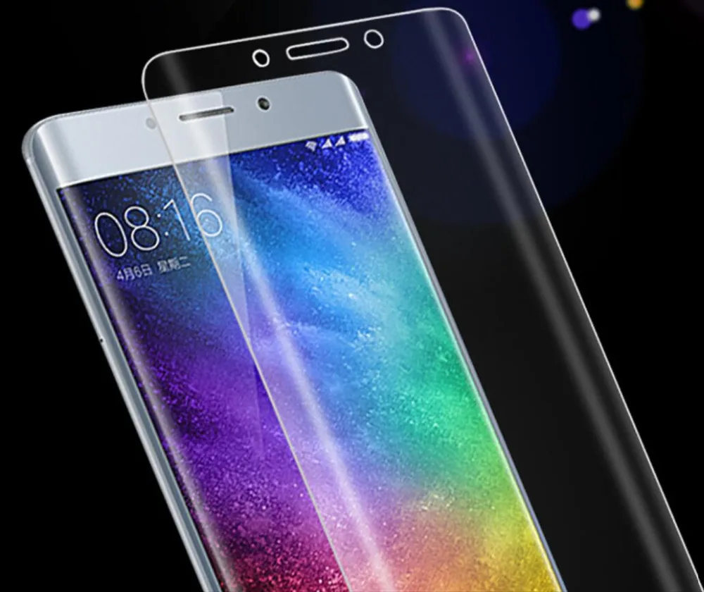 100 шт./лот camdems 3D изогнутая защитная пленка на весь экран мягкая PET для Xiaomi Mi Note 2 3