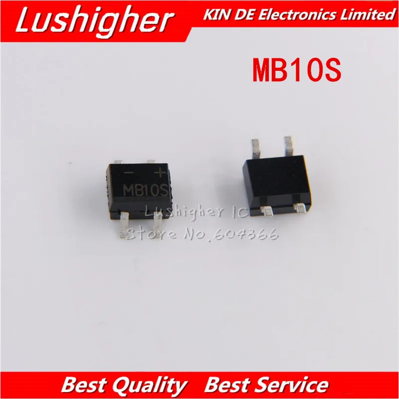 100 шт MB10S MB10 SOP4 SMD мостовой выпрямитель 1000 в А|v s|100 pcs10 pcs |