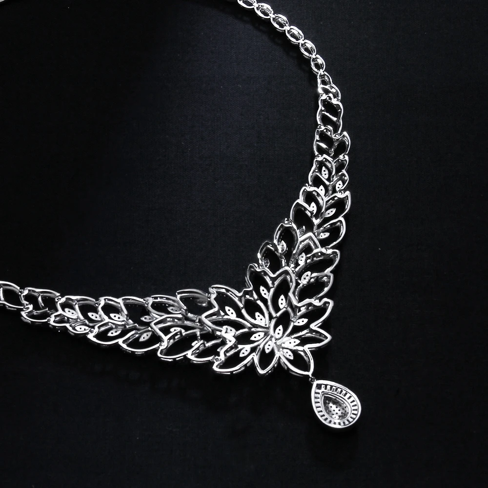 4 шт./комплект комплект из колье браслета сережек и кольца|Ювелирные наборы для