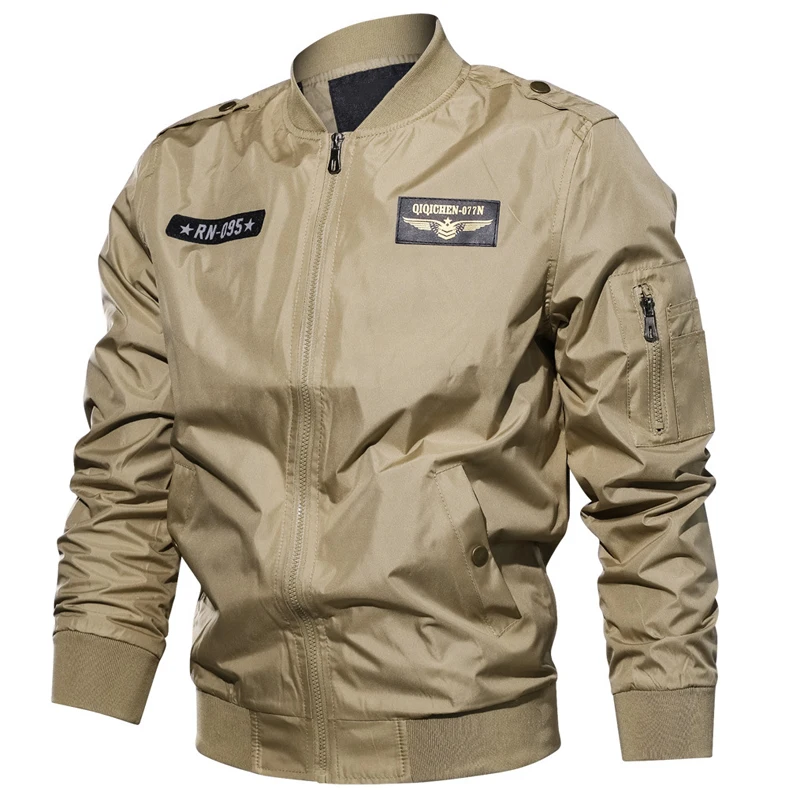 Лидер продаж мужская куртка и пальто 6XL крутые байкерские мужские с вышивкой