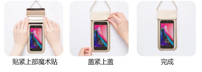 6.0 Waterproof Phone Case Cover Touchscreen Cellphone Dry Diving Bag Pouch with Neck Strap for iPhone Xiaomi Samsung Meizu
