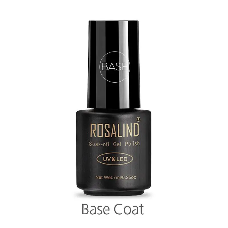 RABASE ROSALIND Гель-лак верхнее Базовое покрытие блестящее длительное укрепление 7 мл Прозрачный Маникюр УФ ПРАЙМЕР Гель-лак для нейл-арта Базовое покрытие - Цвет: RABASE